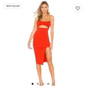 REVOLVE Super Down Cut out Dress Medium